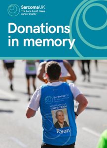 Donations in memory page with runner