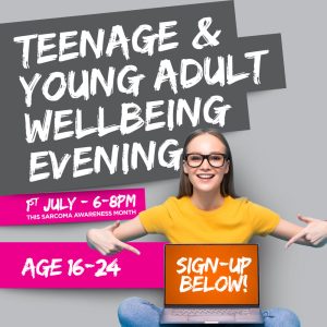 Teenage and Young Adult Wellbeing Event sign up graphics