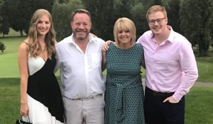 Amber with Ryan and their parents