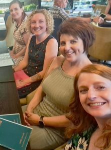 From left, Claire, Vanessa, Suzanne and Stephanie
