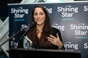 Deborah Cicurel receives her award