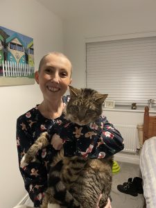 Francesca Vincent holding cat