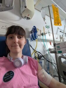 Abby Daniels in hospital